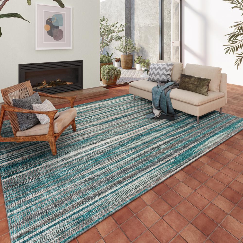 Amador AA1 Teal 10' x 14' Rug. Picture 2