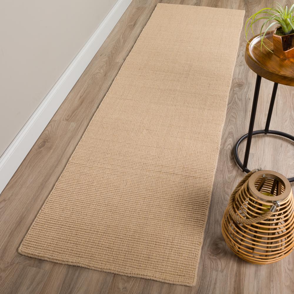 Monaco Sisal MC100 Sandstone 2'3" x 7'6" Runner Rug. Picture 2