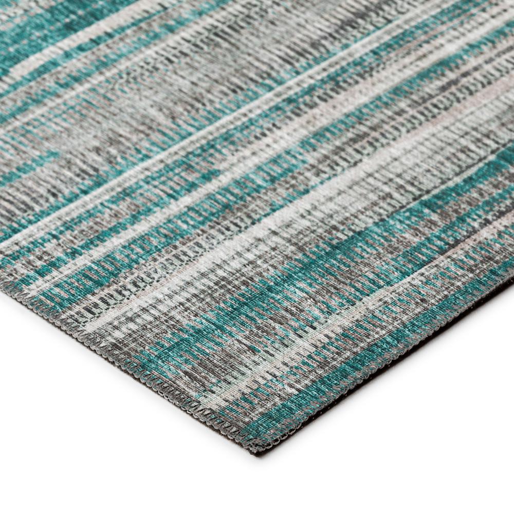 Waverly Peacock Contemporary Striped 1'8" x 2'6" Accent Rug Peacock AWA31. Picture 3