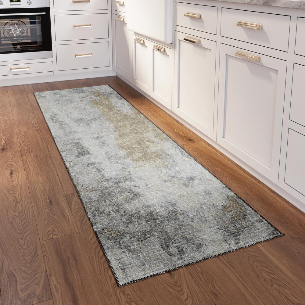 Indoor/Outdoor Accord AAC33 Moody Washable 2'3" x 7'6" Runner Rug. Picture 2