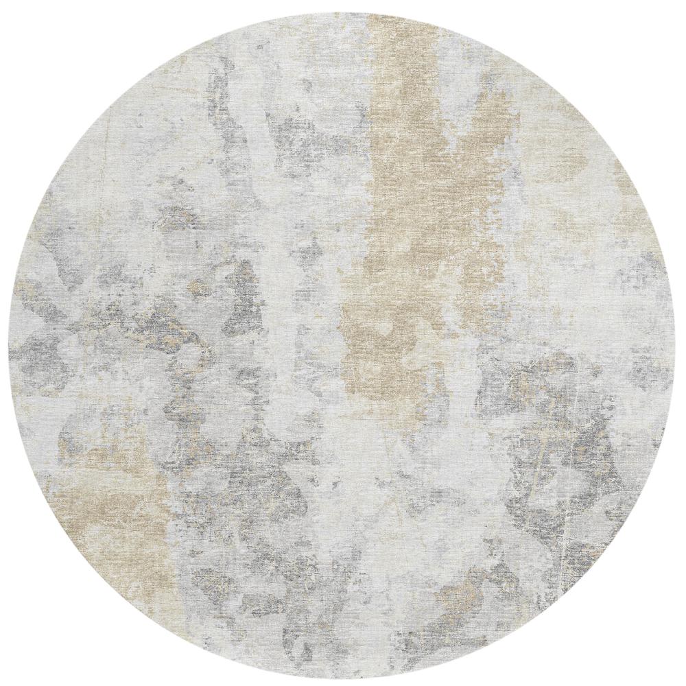 Indoor/Outdoor Accord AAC33 Moody Washable 8' x 8' Round Rug. Picture 1