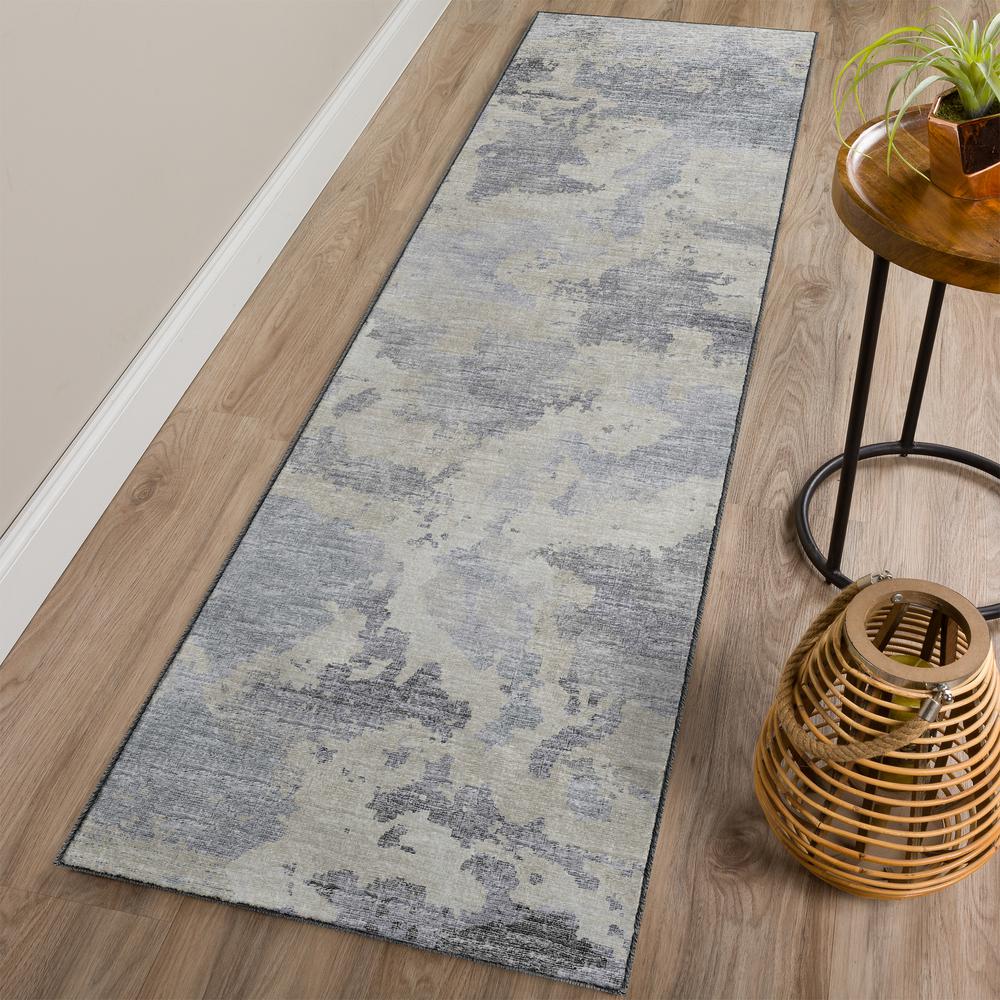 Camberly CM2 Graphite 2'3" x 7'6" Runner Rug. Picture 2