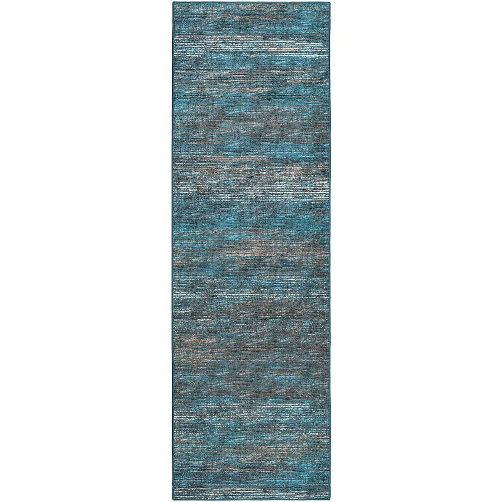 Ciara CR1 Navy 2'6" x 8' Runner Rug. Picture 1