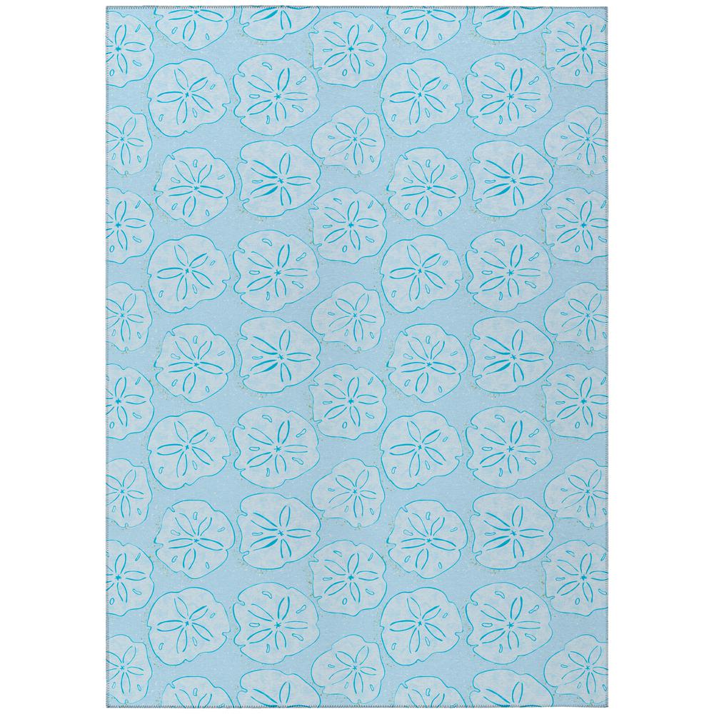 Indoor/Outdoor Surfside ASR40 Blue Washable 10' x 14' Rug. Picture 1