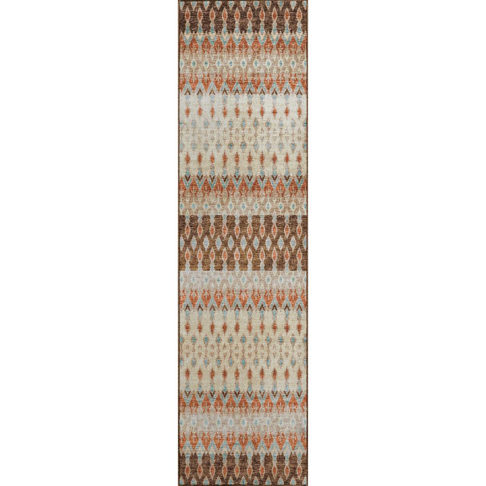Brisbane BR1 Mocha 2'3" x 7'6" Runner Rug. Picture 1