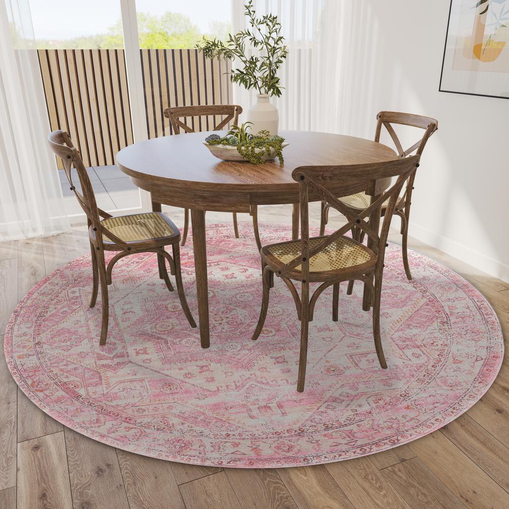 Jericho JC5 Rose 10' x 10' Round Rug. Picture 2