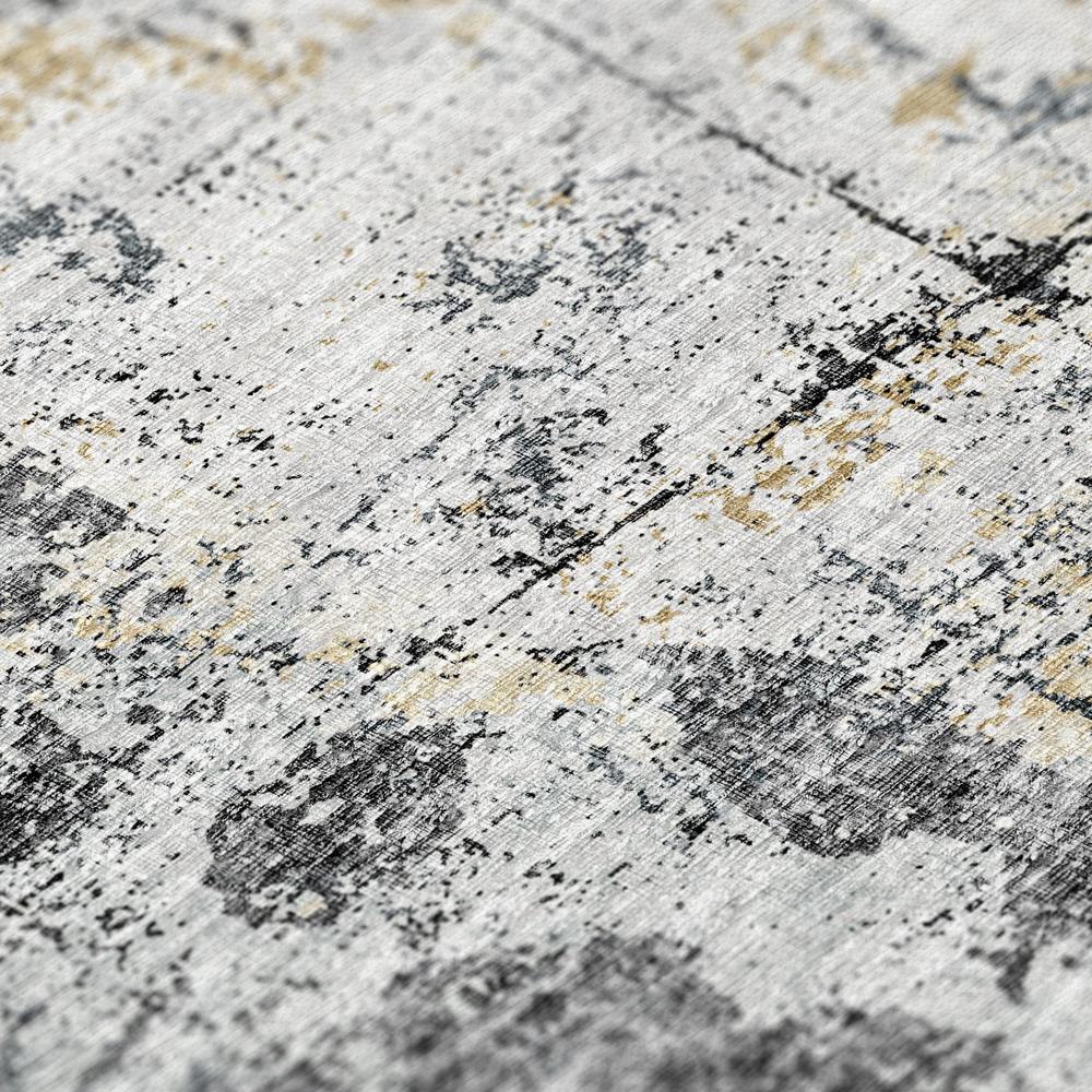 Indoor/Outdoor Accord AAC33 Black Washable 10' x 14' Rug. Picture 7