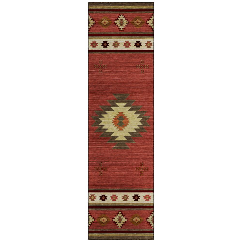 Indoor/Outdoor Sonora ASO34 Spice Washable 2'3" x 7'6" Runner Rug. Picture 1