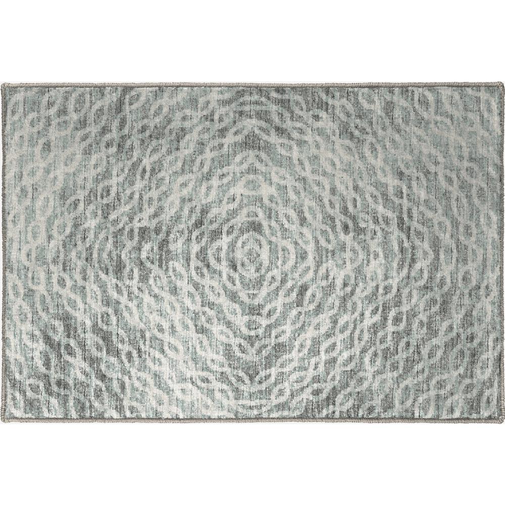 Brisbane BR3 Metal 1'8" x 2'6" Rug. Picture 1