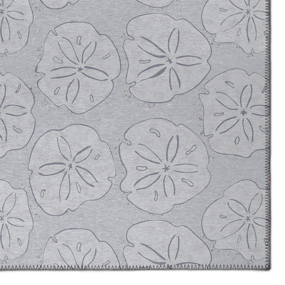 Indoor/Outdoor Seabreeze SZ10 Silver Washable 1'8" x 2'6" Rug. Picture 3