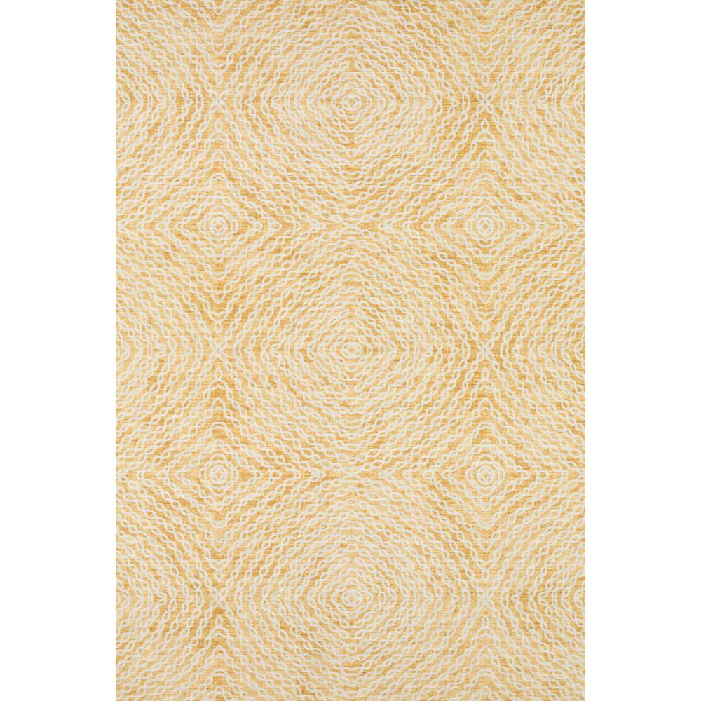 Brisbane BR3 Gold 3' x 5' Rug. Picture 1