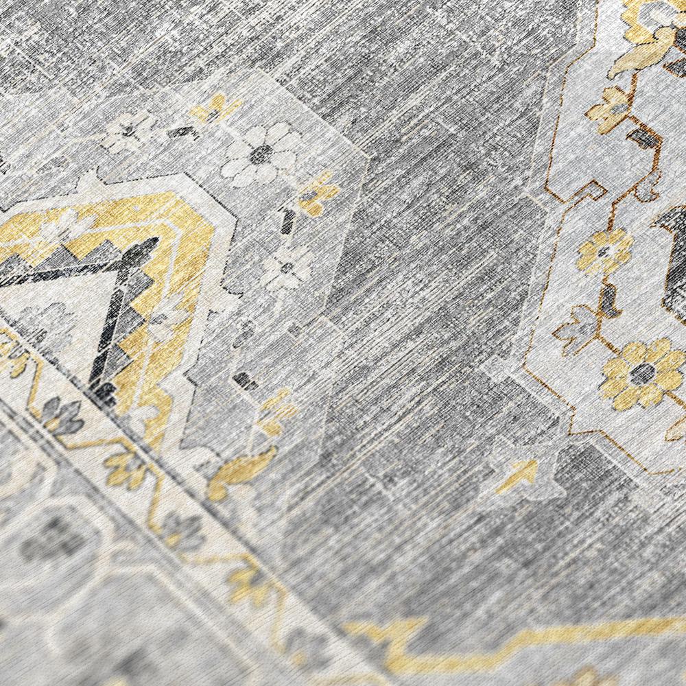 Indoor/Outdoor Marbella MB1 Grey Washable 1'8" x 2'6" Rug. Picture 7