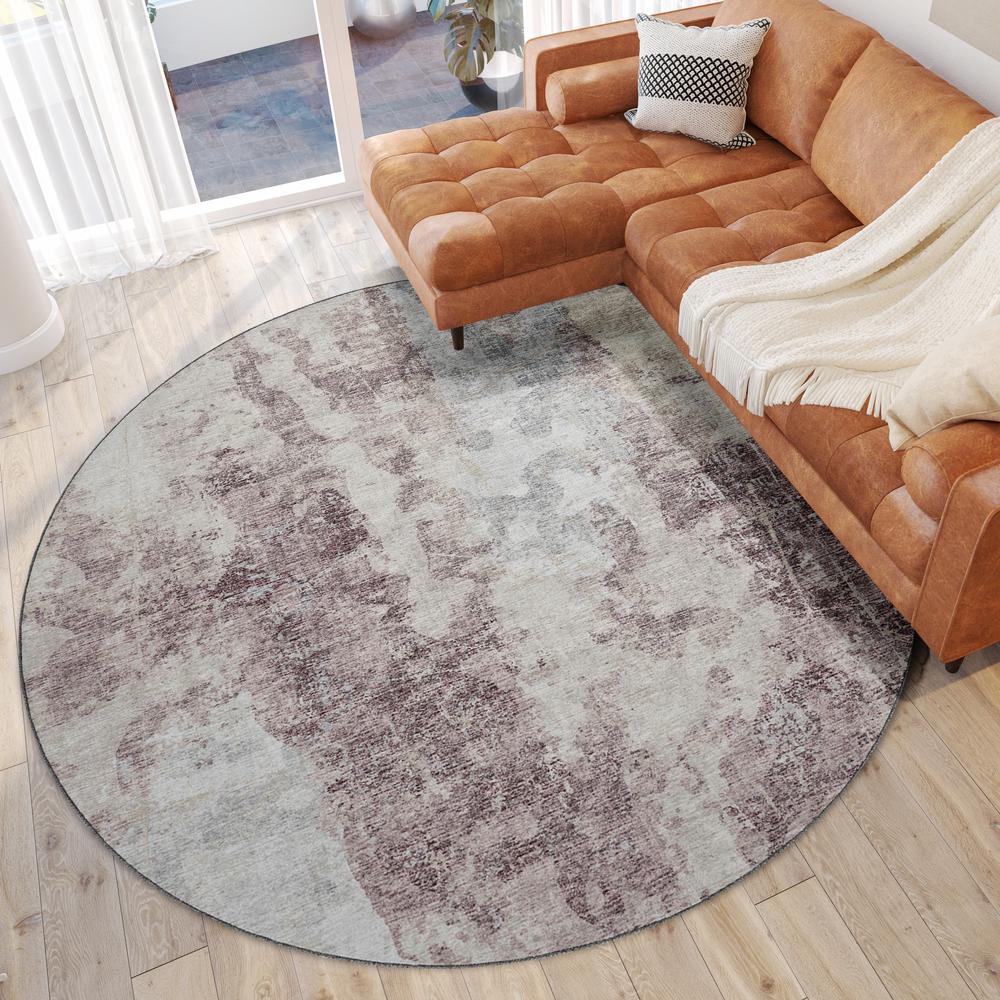 Camberly CM3 Mineral Blue 8' x 8' Round Rug. Picture 2