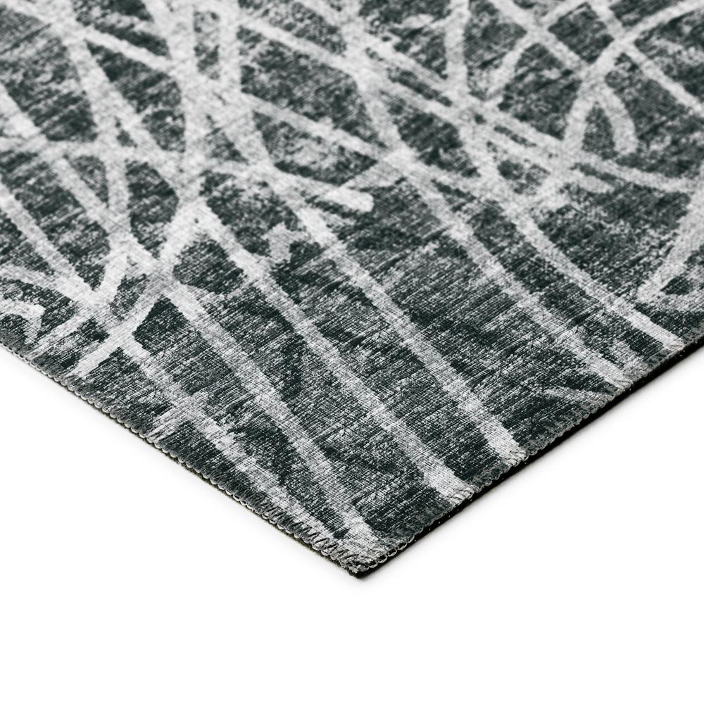 Rylee Charcoal Transitional Abstract 1'8" x 2'6" Accent Rug Charcoal ARY32. Picture 3