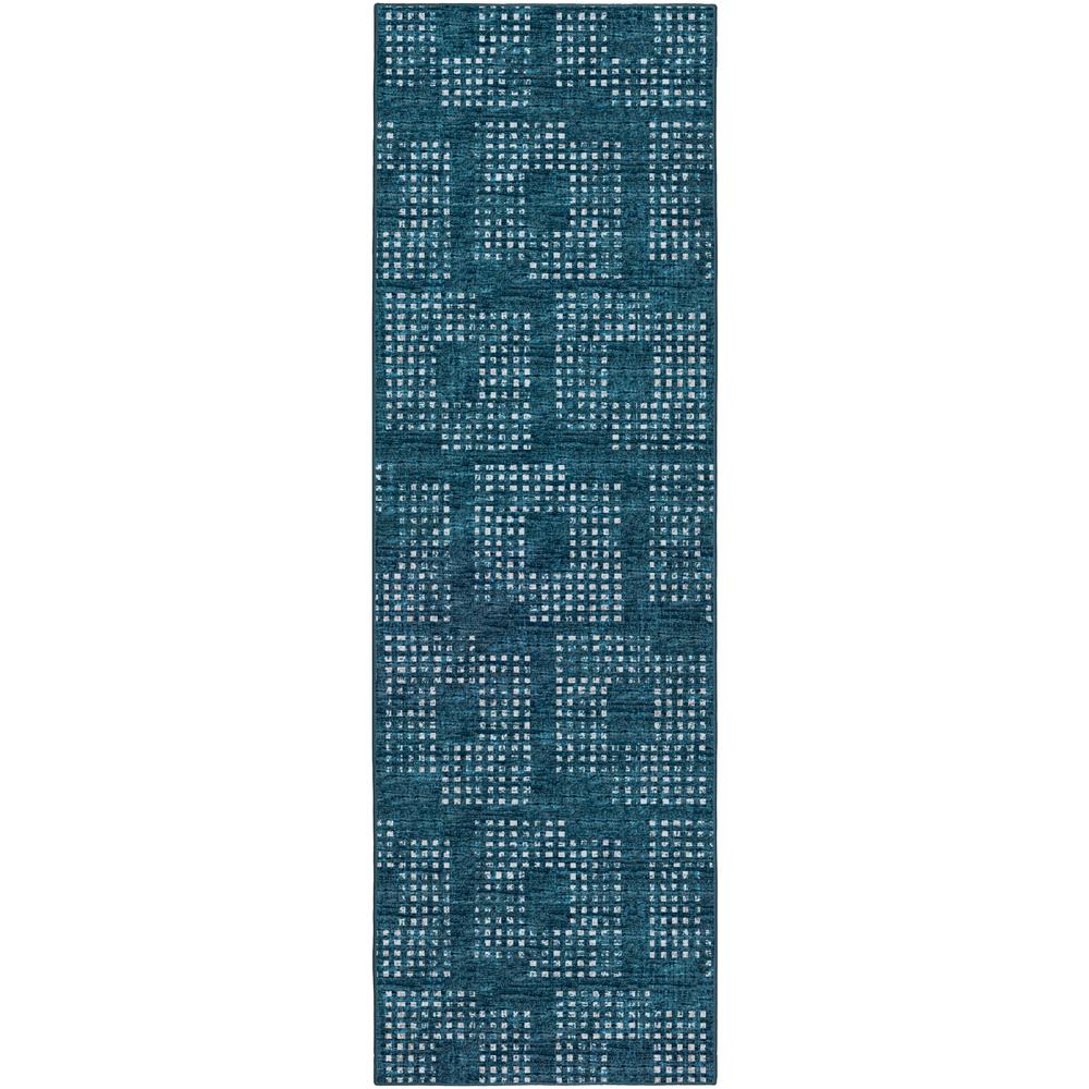 Delano DA1 Navy 2'6" x 8' Runner Rug. Picture 1