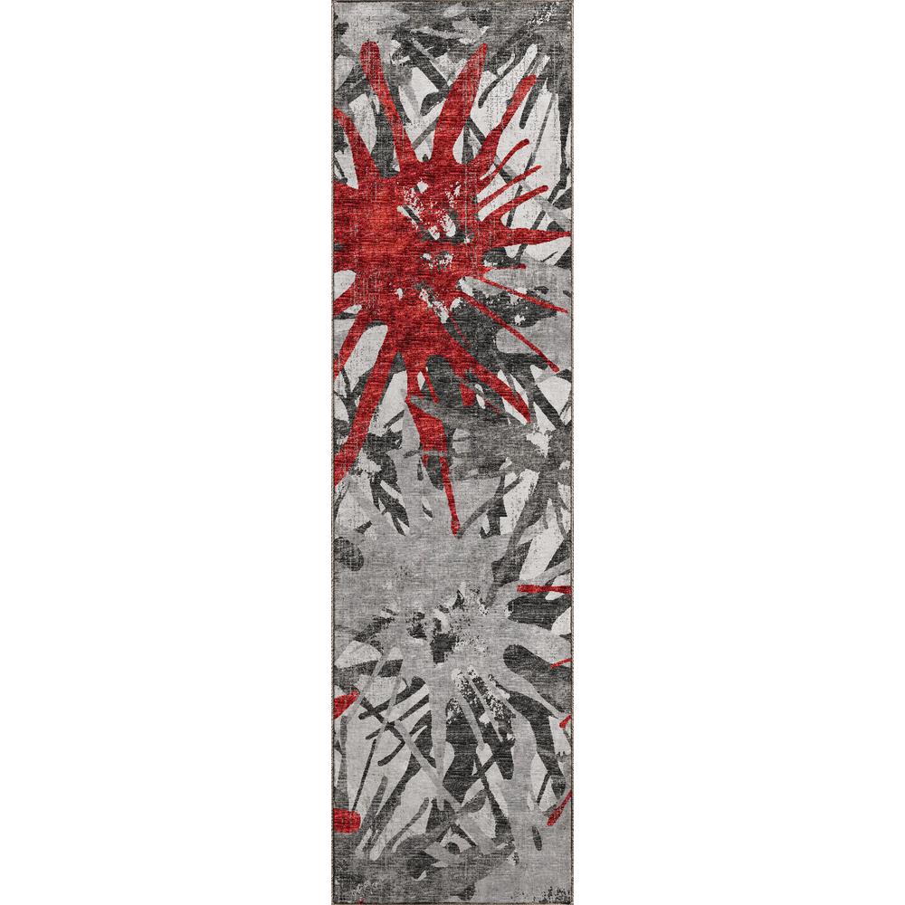 Brisbane BR6 Scarlet 2'3" x 7'6" Runner Rug. Picture 1