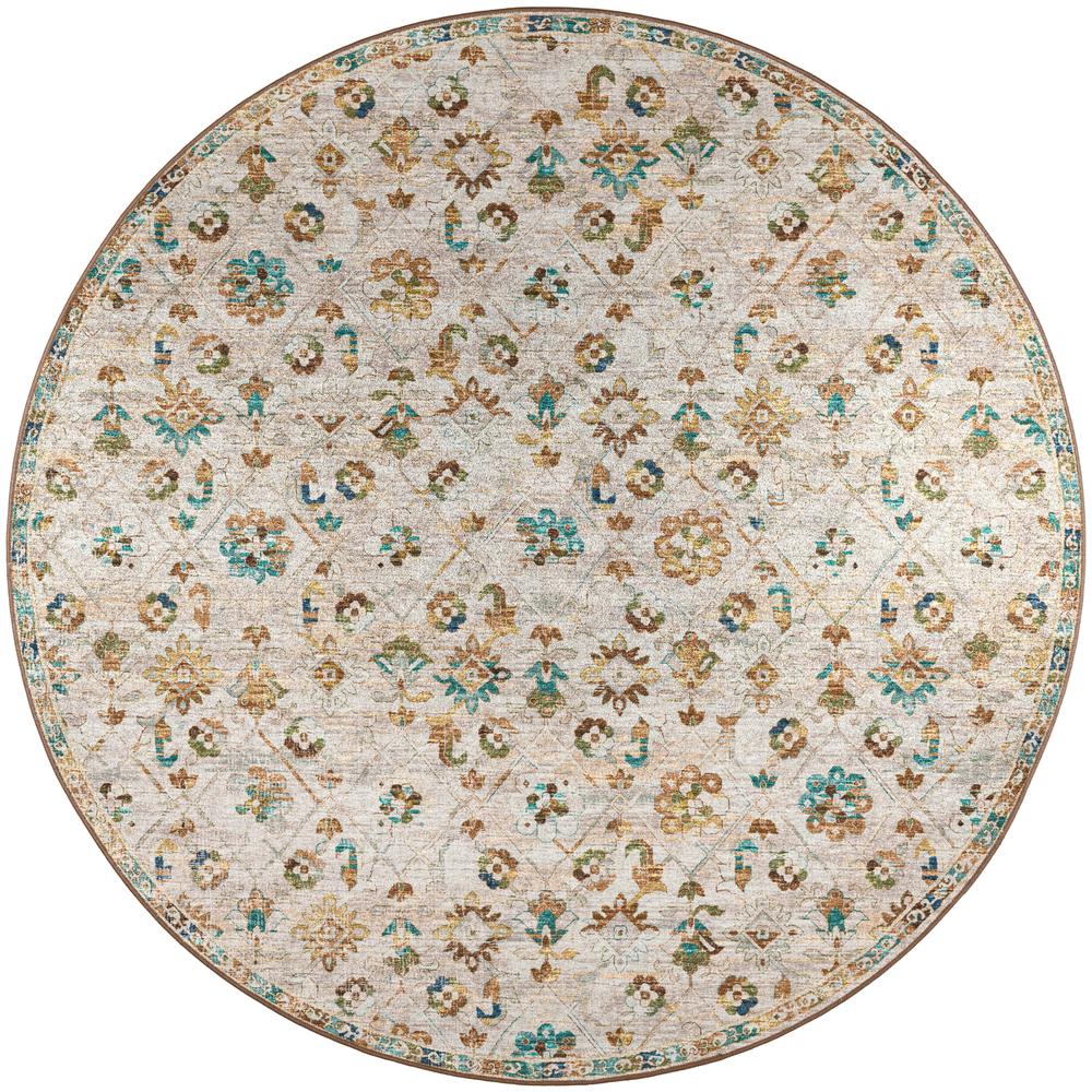 Jericho JC8 Parchment 10' x 10' Round Rug. Picture 1
