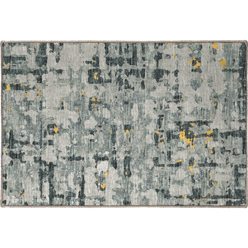 Brisbane BR5 Gold 1'8" x 2'6" Rug. Picture 1