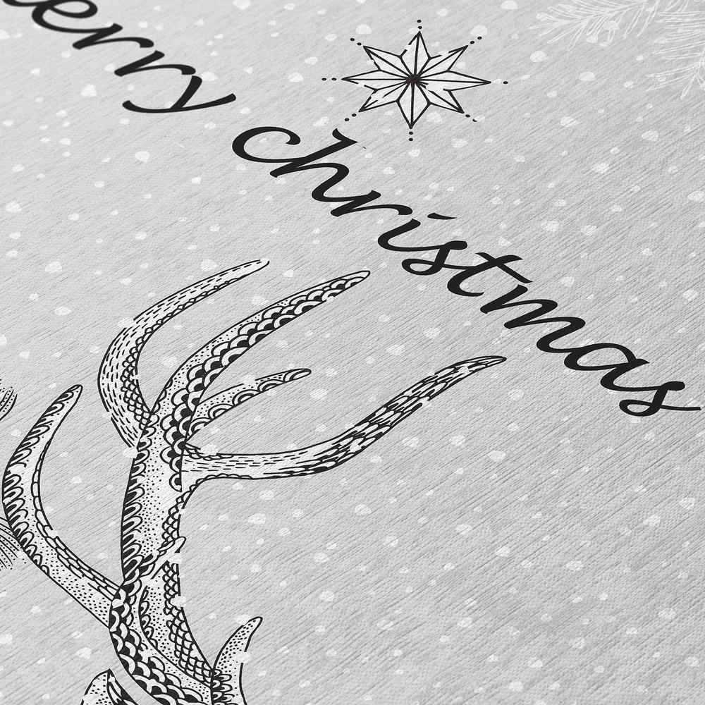 Indoor/Outdoor Cozy Winter ACW40 Gray Washable 1'8" x 2'6" Rug. Picture 7