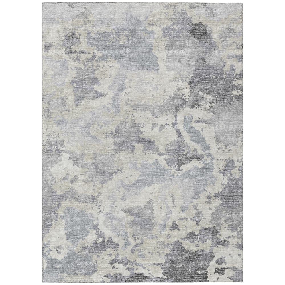 Indoor/Outdoor Accord AAC32 Gray Washable 10' x 14' Rug. Picture 1