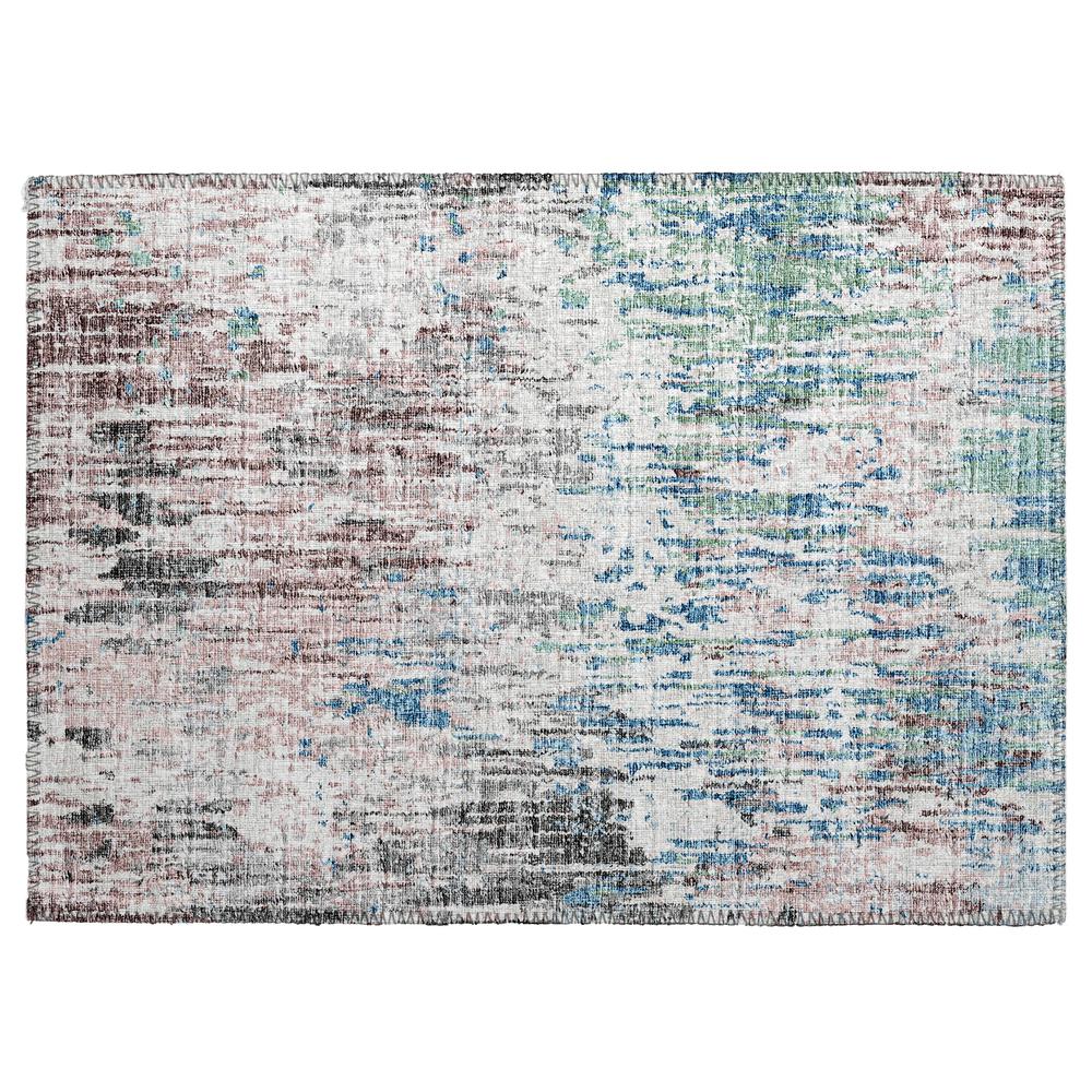 Indoor/Outdoor Accord AAC31 Multi Washable 1'8" x 2'6" Rug. Picture 1