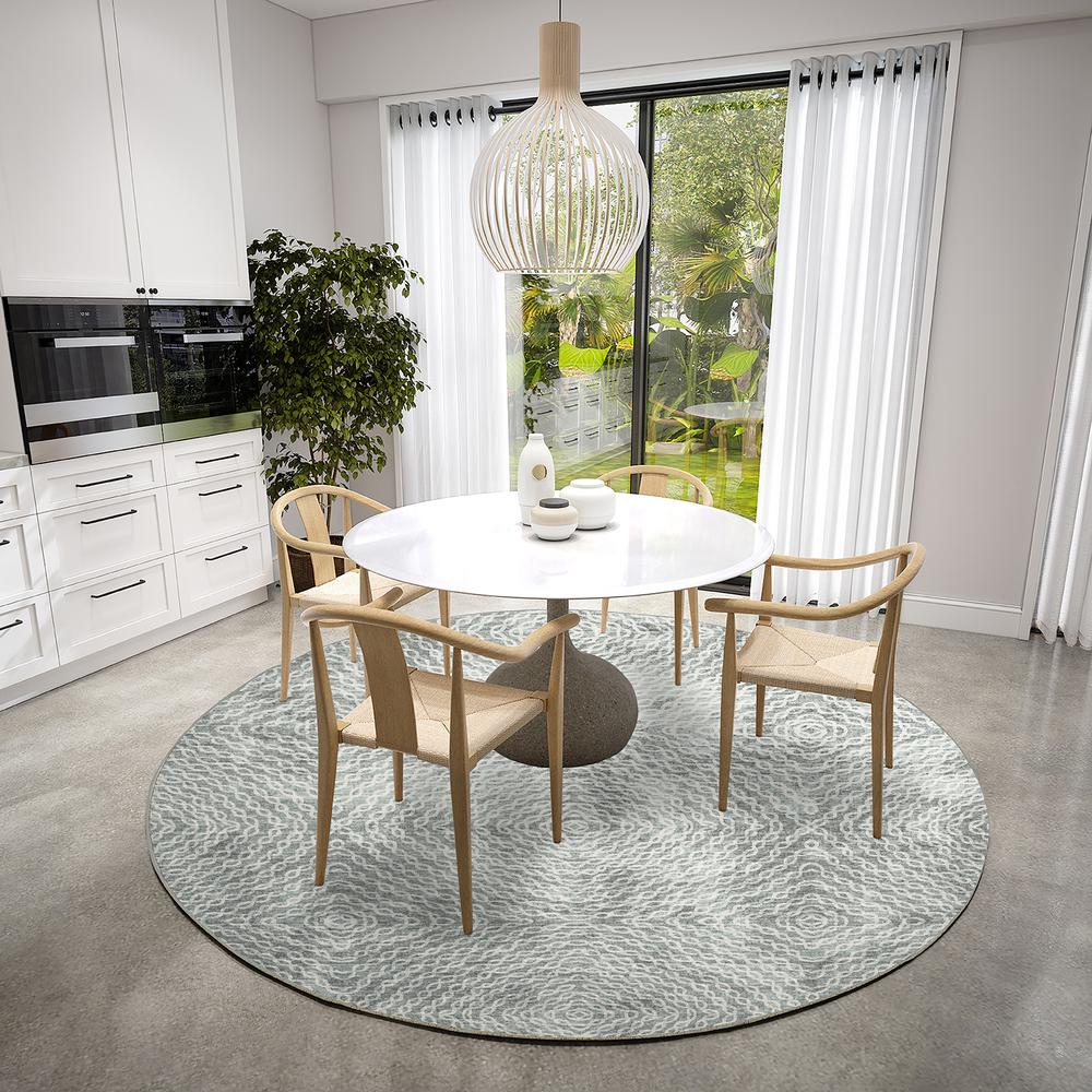 Brisbane BR3 Metal 8' x 8' Round Rug. Picture 2