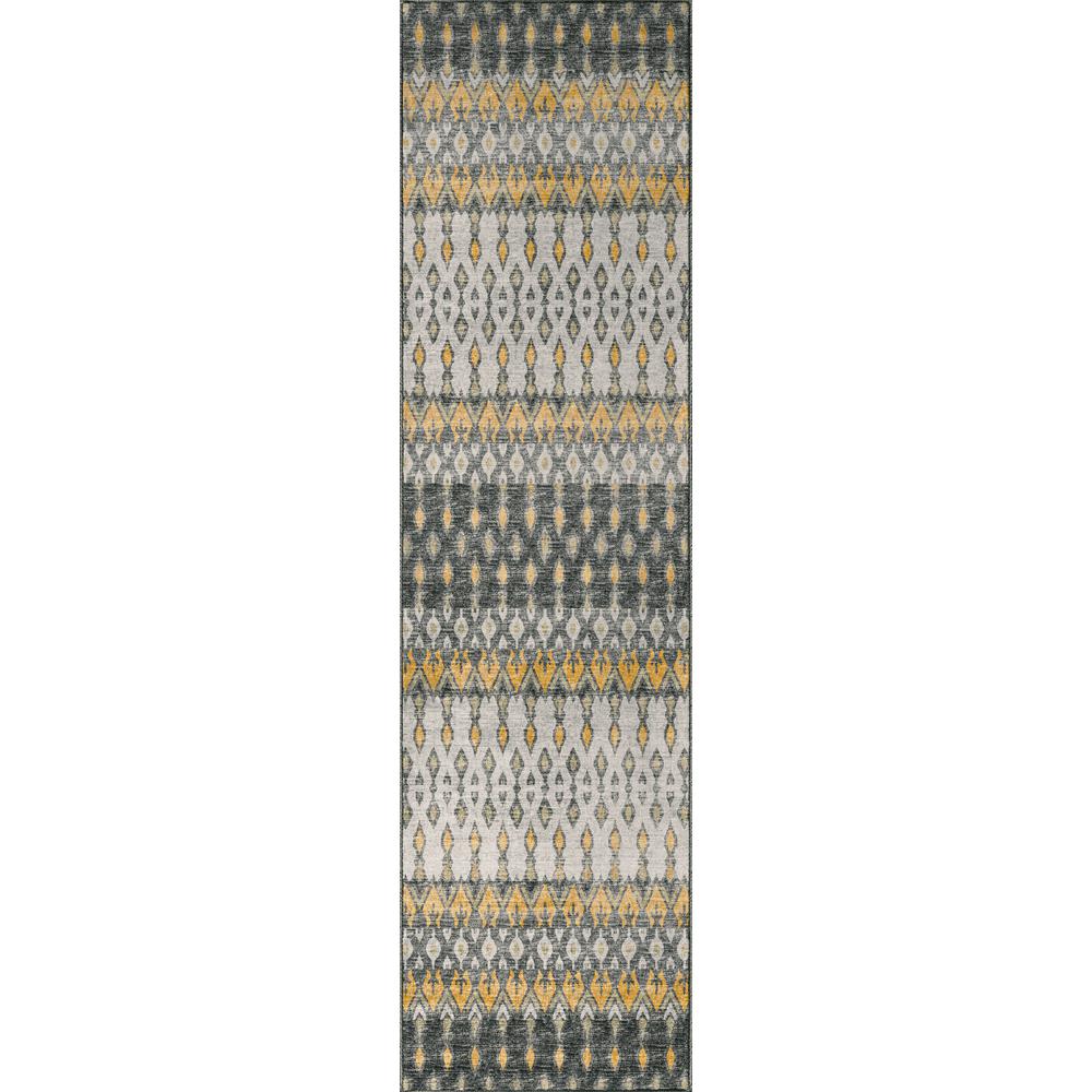 Brisbane BR1 Pewter 2'3" x 7'6" Runner Rug. Picture 1