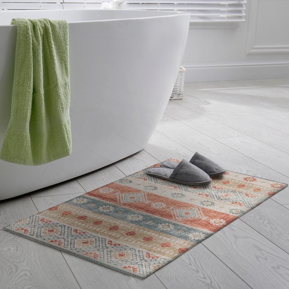 Yuma Desert Transitional Southwest 1'8" x 2'6" Accent Rug Desert AYU42. Picture 1