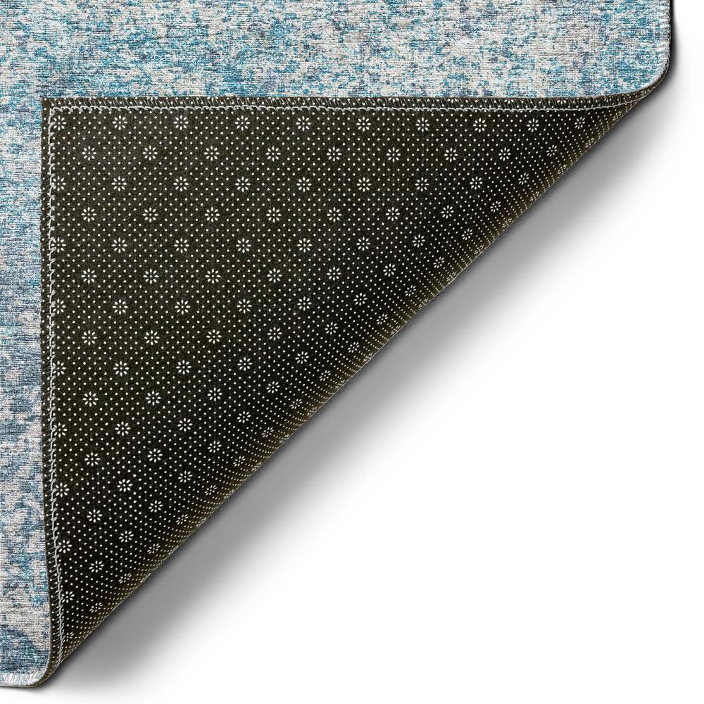 Rylee Blue Transitional Abstract 1'8" x 2'6" Accent Rug Blue ARY33. Picture 4