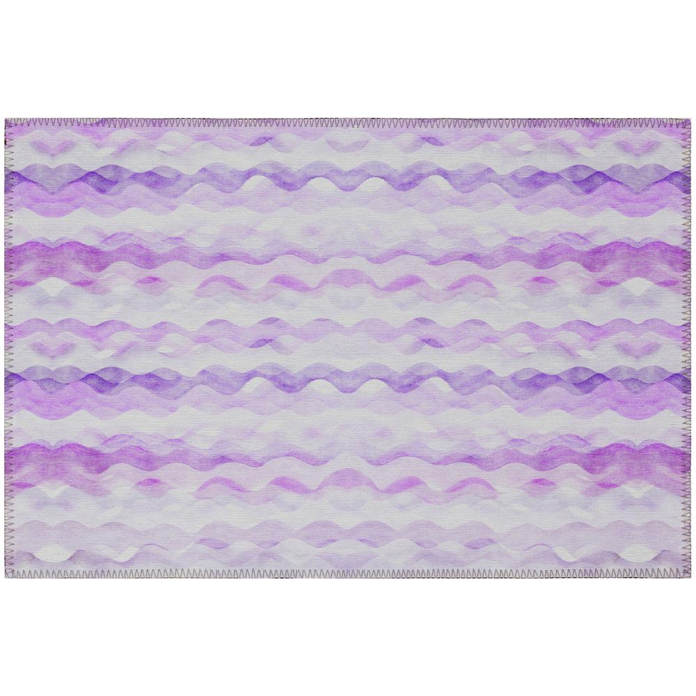 Indoor/Outdoor Surfside ASR46 Purple Washable 1'8" x 2'6" Rug. Picture 1