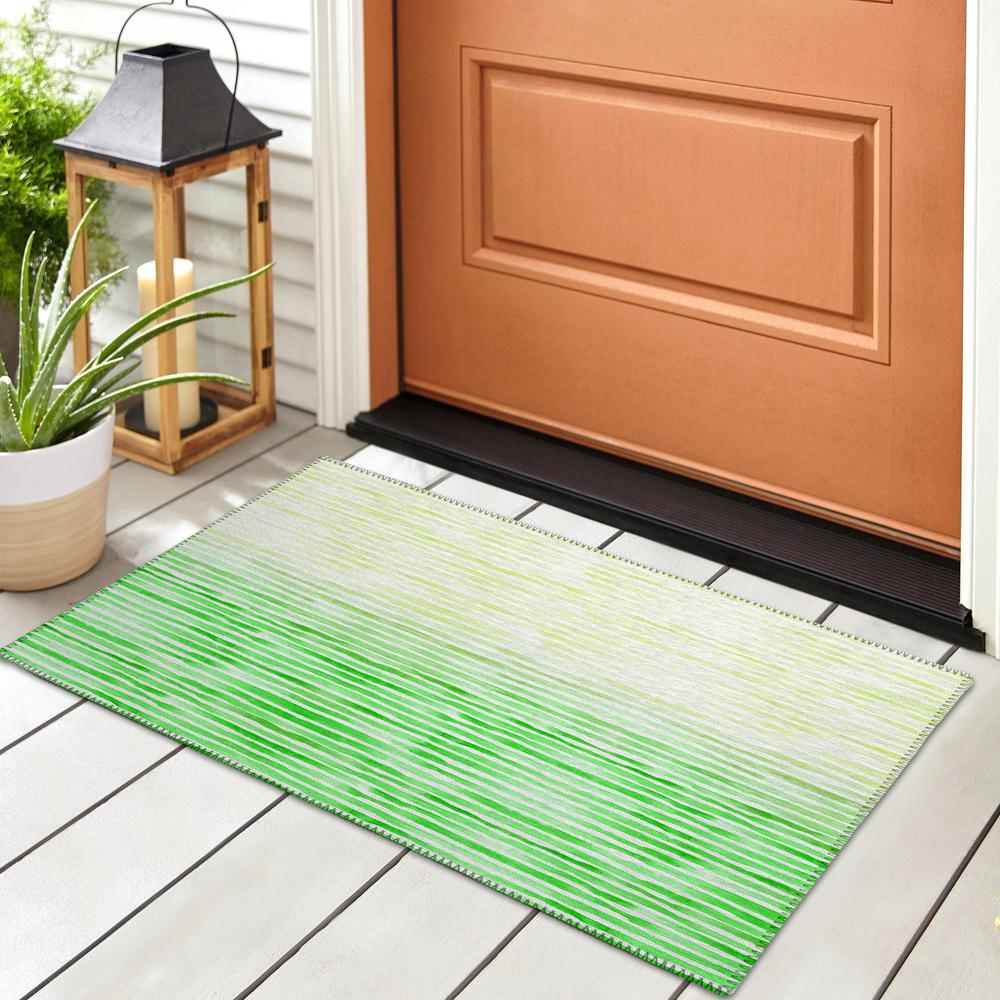 Indoor/Outdoor Seabreeze SZ8 Cactus Washable 1'8" x 2'6" Rug. Picture 2