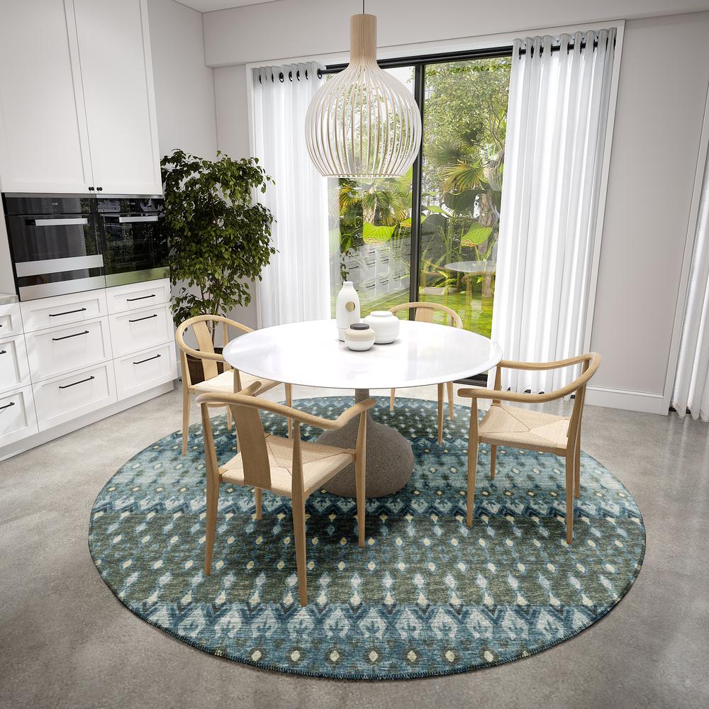 Bravado Moody Transitional Ikat 8' x 8' Area Rug Moody ABV31. Picture 1