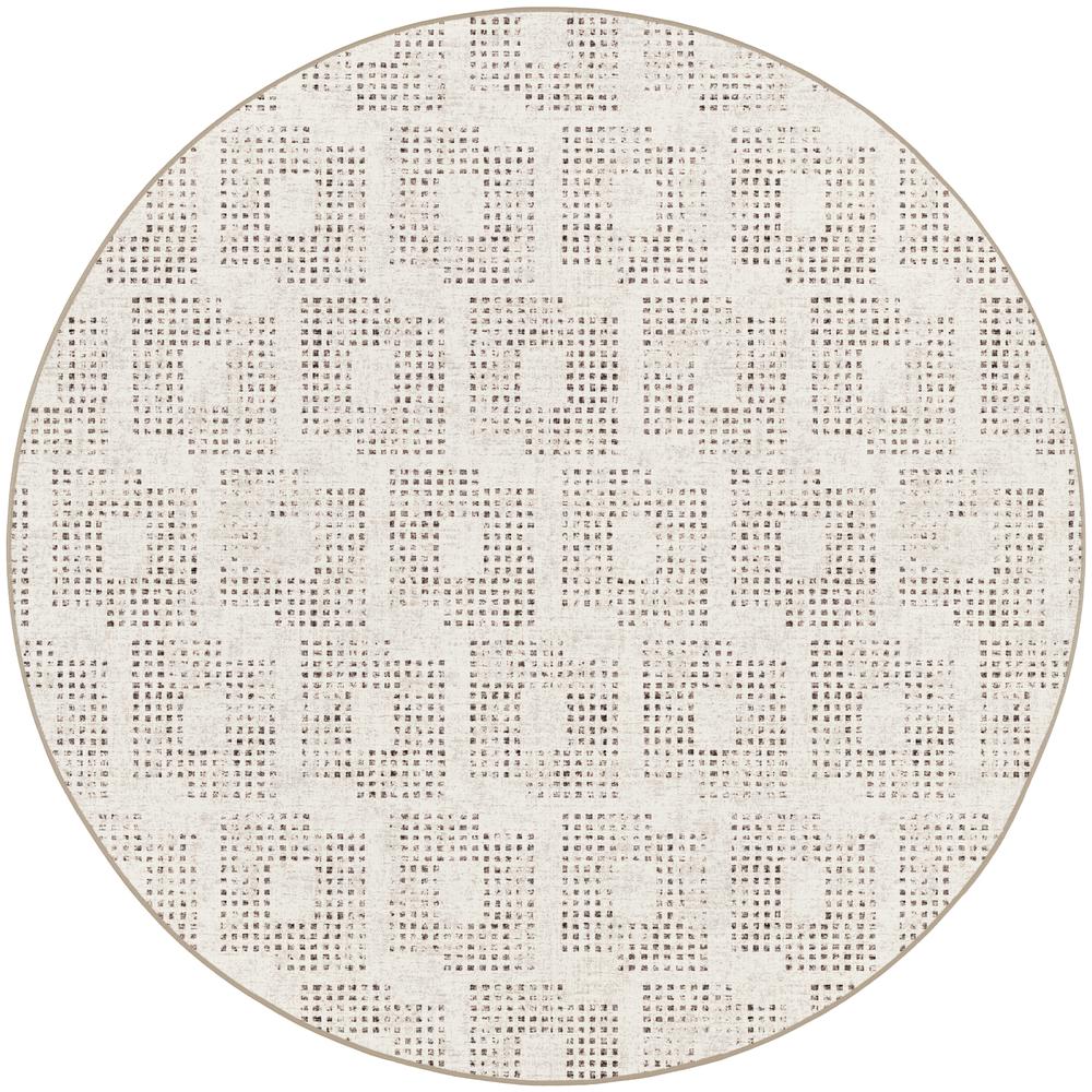 Delano DA1 Ivory 10' x 10' Round Rug. Picture 1