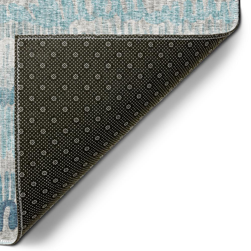 Rylee Blue Transitional Striped 1'8" x 2'6" Accent Rug Blue ARY34. Picture 4