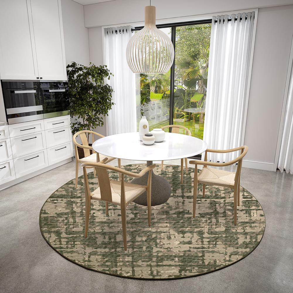Brisbane BR5 Desert 8' x 8' Round Rug. Picture 2