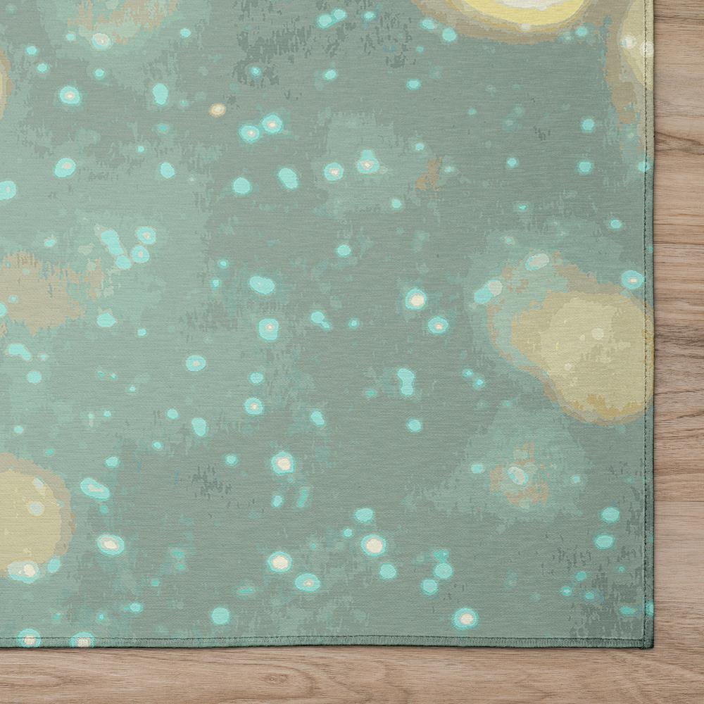 Indoor/Outdoor Cozy Winter ACW33 Blue Washable 1'8" x 2'6" Rug. Picture 3