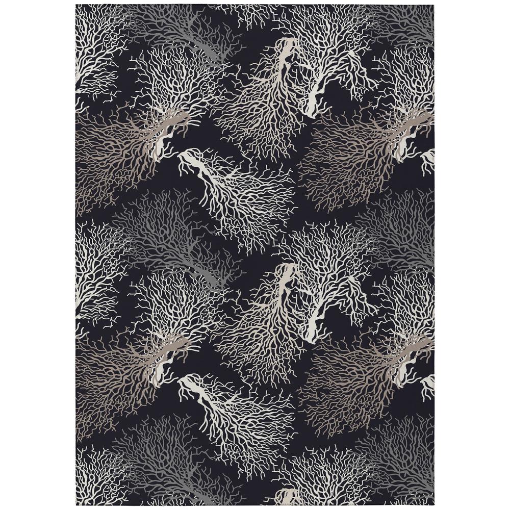 Indoor/Outdoor Surfside ASR33 Midnight Washable 10' x 14' Rug. Picture 1