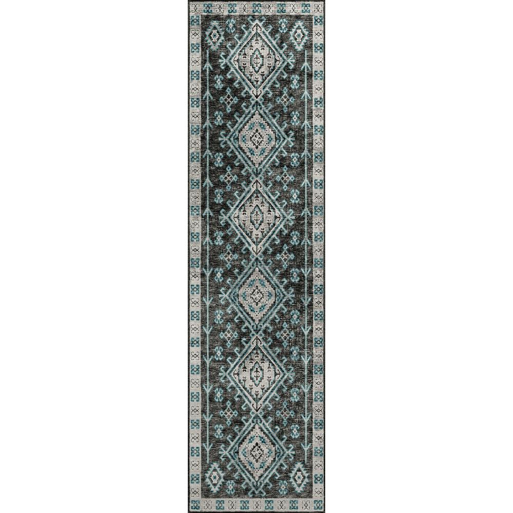 Brisbane BR2 Midnight 2'3" x 7'6" Runner Rug. Picture 1