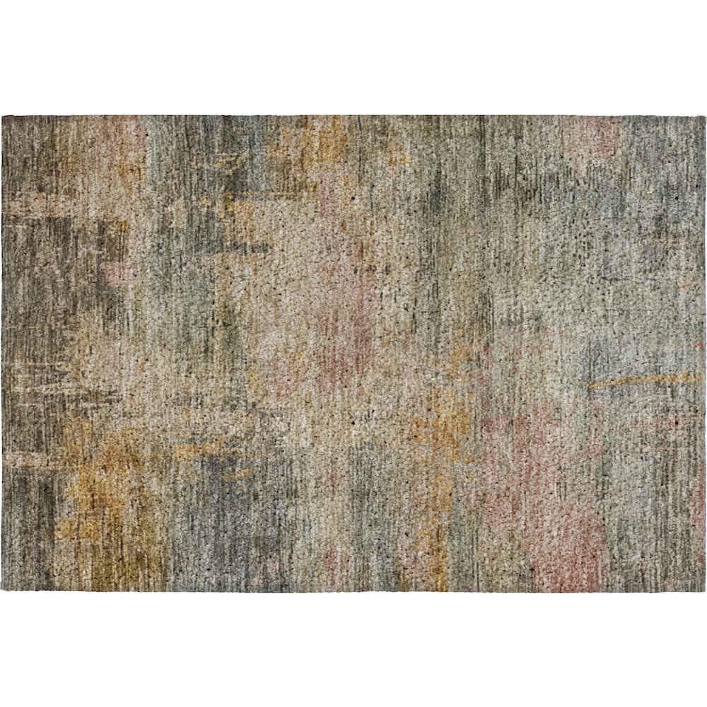Luxury Washable Indoor/Outdoor Kochi Granite 1'8" x 2'6" Rug. Picture 1