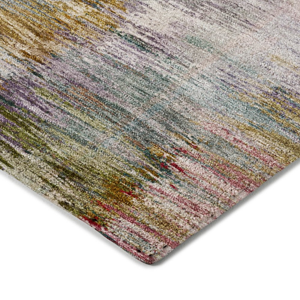 Luxury Washable Indoor/Outdoor Kochi Plum 1'8" x 2'6" Rug. Picture 2