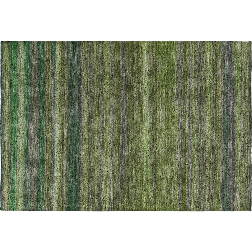 Luxury Washable Indoor/Outdoor Kochi Aloe 1'8" x 2'6" Rug. Picture 1