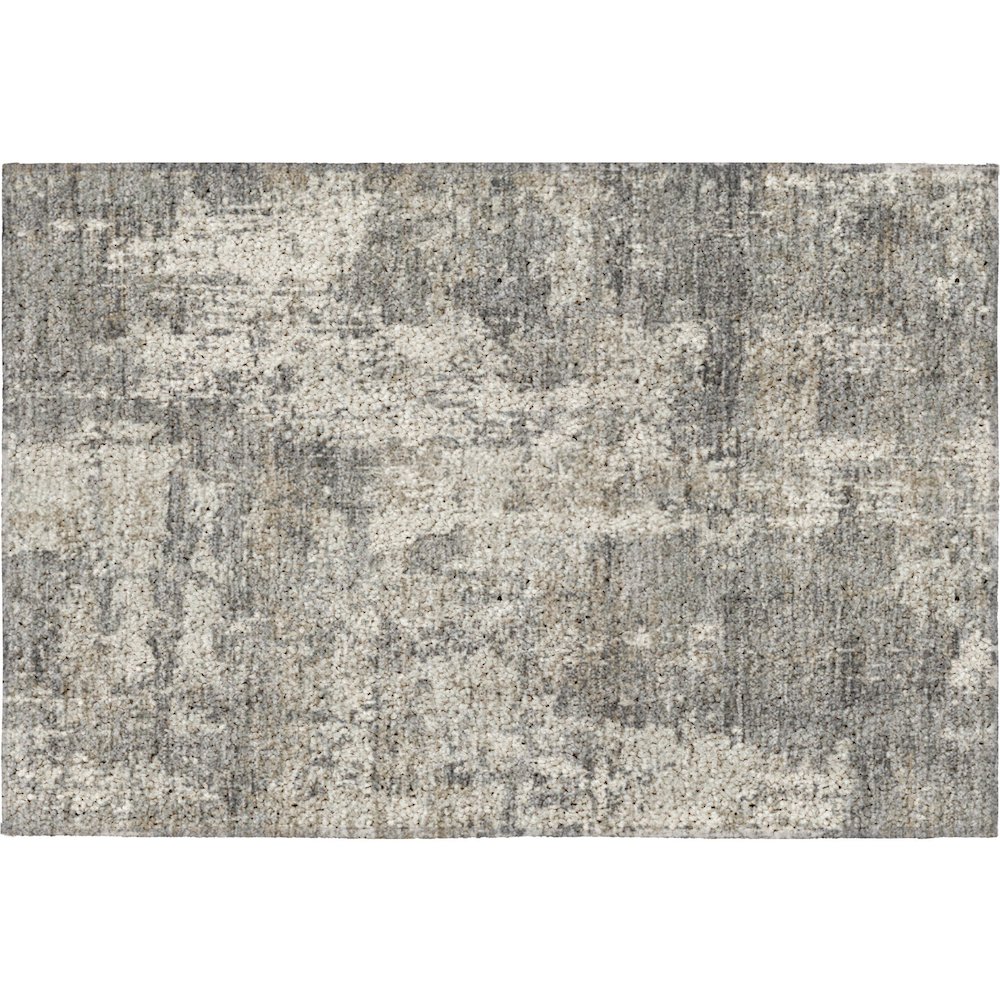 Luxury Washable Indoor/Outdoor Kochi Gray 1'8" x 2'6" Rug. Picture 1