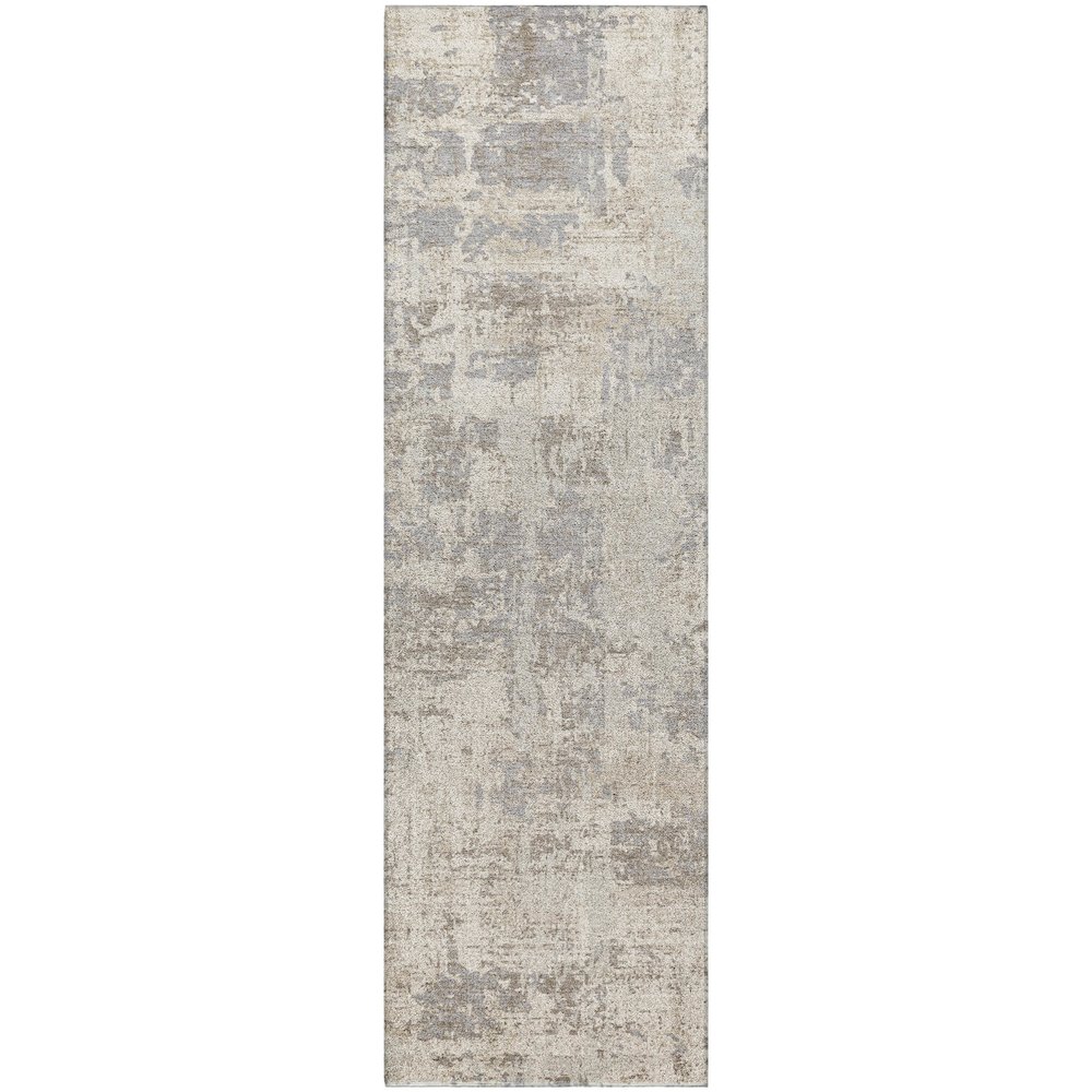 Luxury Washable Indoor/Outdoor Kochi Linen 2'3" x 7'6" Runner Rug. Picture 1