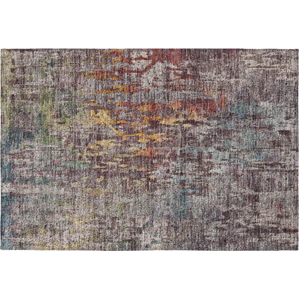 Luxury Washable Indoor/Outdoor Kochi Plum 1'8" x 2'6" Rug. Picture 1