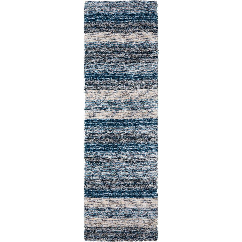 Joplin JP1 Indigo 2'3" x 7'6" Runner Rug. Picture 1