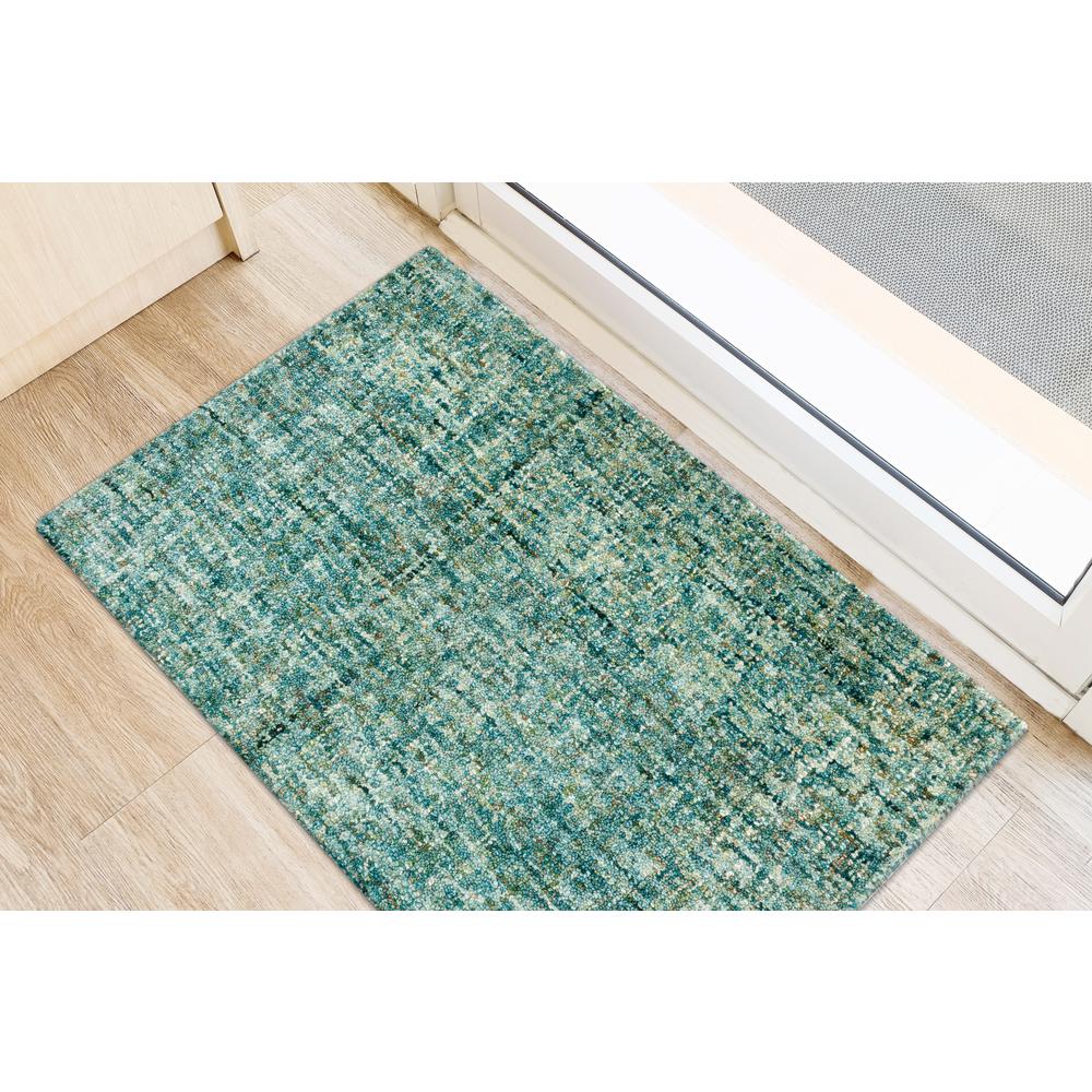 Calisa CS5 Turquoise 2' x 3' Rug. Picture 2