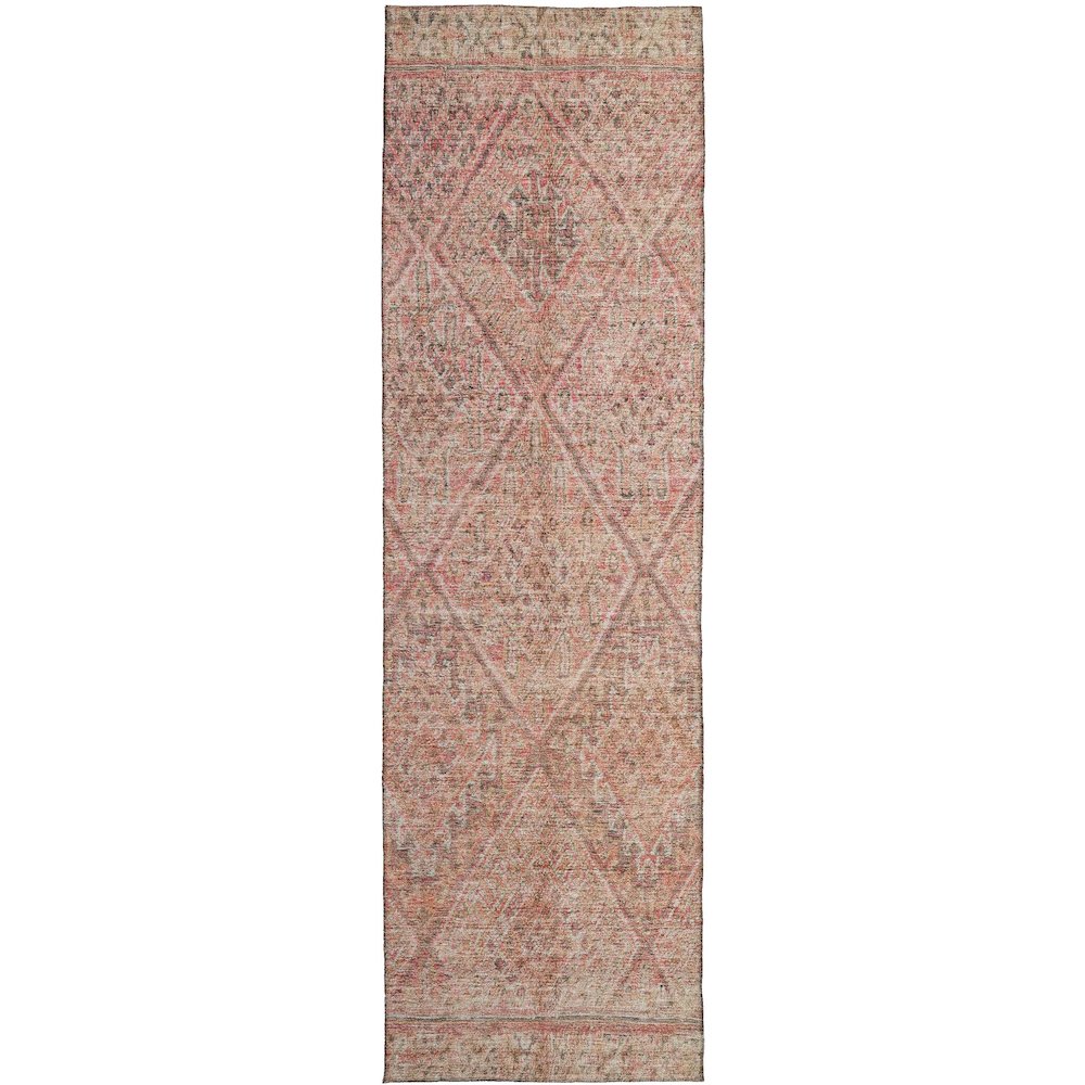 Indoor/Outdoor Karaj Pink 2'3" x 7'6" Runner Rug. Picture 1