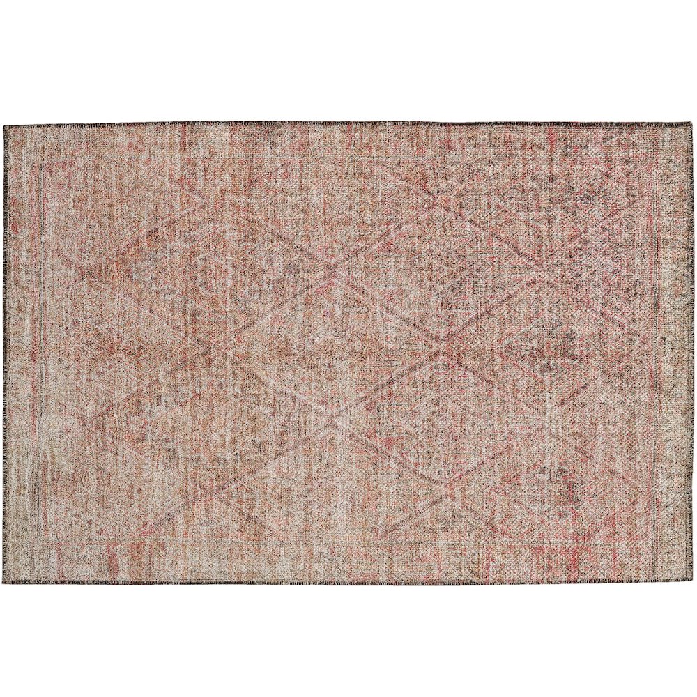 Indoor/Outdoor Karaj Pink 1'8" x 2'6" Rug. Picture 1