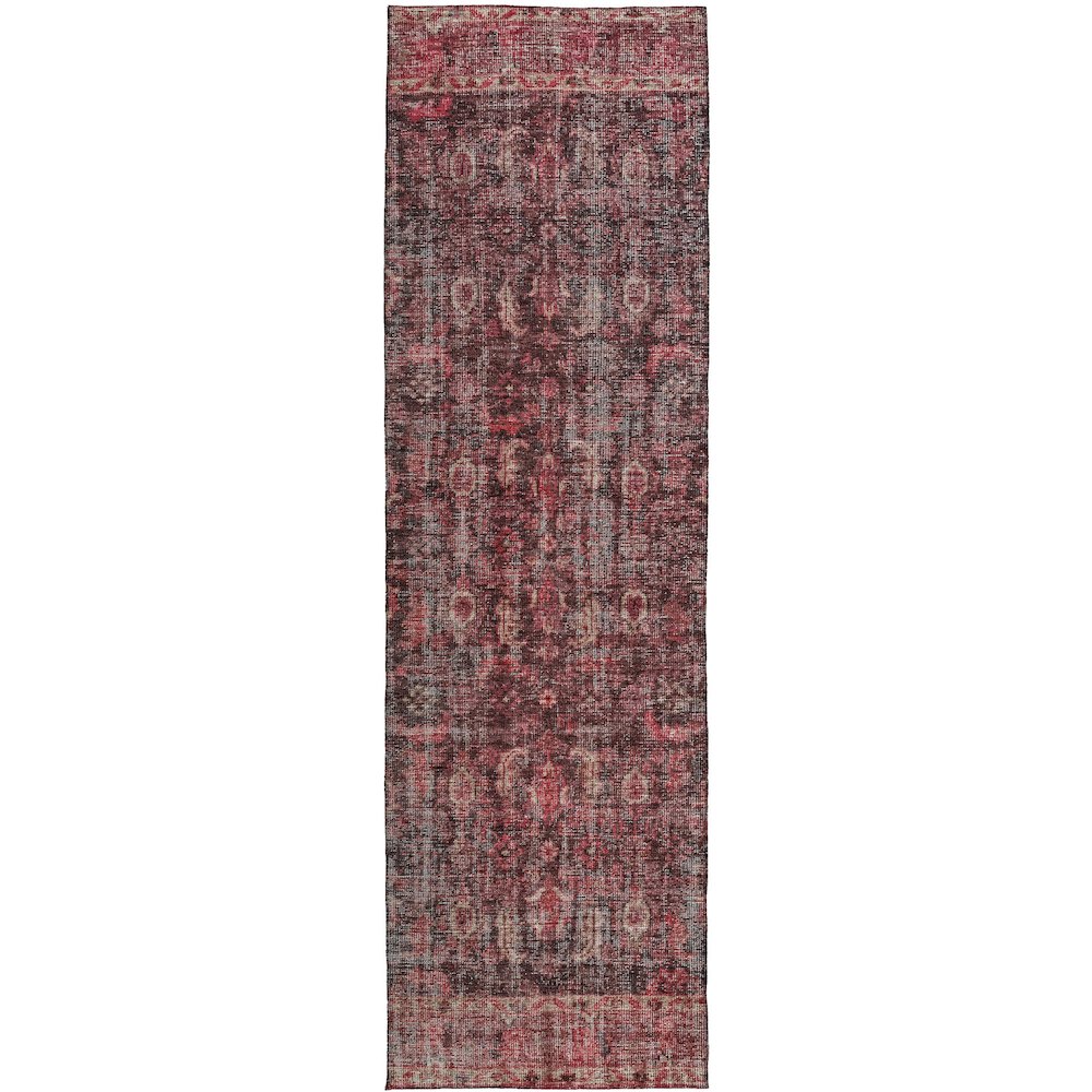Indoor/Outdoor Karaj Pink 2'3" x 7'6" Runner Rug. Picture 1