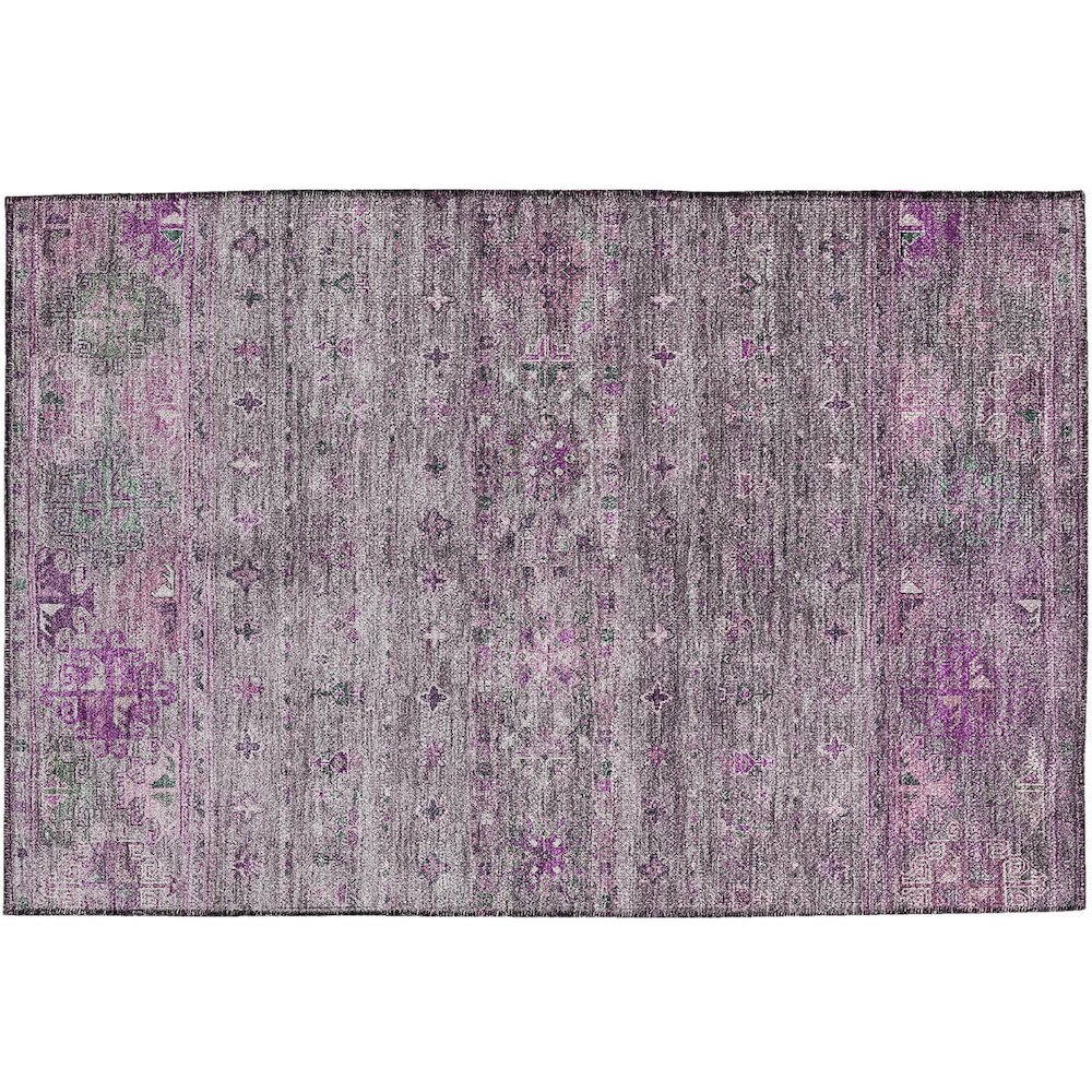 Indoor/Outdoor Karaj Purple 1'8" x 2'6" Rug. Picture 1